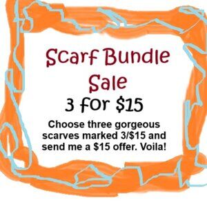 3/$15 Scarf Bundle Sale